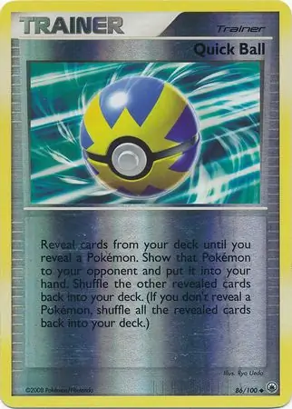 Quick Ball [Reverse Holo] #86 from Majestic Dawn Pokémon card set