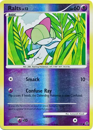 Ralts [Reverse Holo] #102 from Secret Wonders Pokémon card set