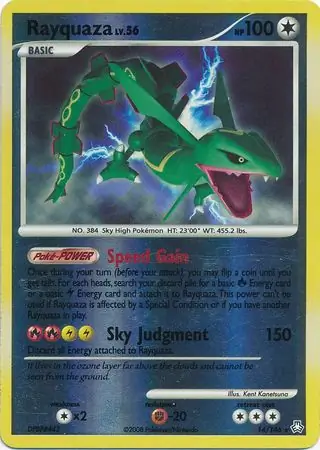 Rayquaza [Reverse Holo] #14 from Legends Awakened Pokémon card set
