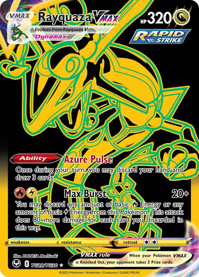 Rayquaza VMAX #TG29 Pokémon Card from Pokemon Japanese Paradigm Trigger Set