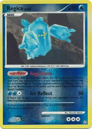 Regice [Reverse Holo] #36 from Legends Awakened Pokémon card set