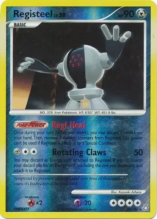 Registeel [Reverse Holo] #39 from Legends Awakened Pokémon card set