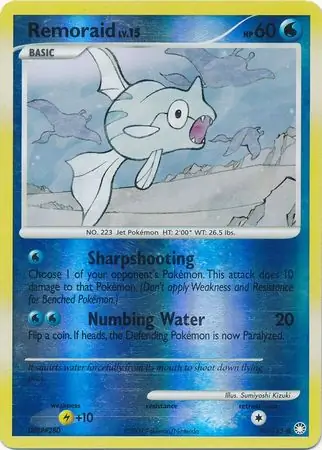 Remoraid [Reverse Holo] #95 Pokémon Card from Pokemon Mysterious Treasures Set 
