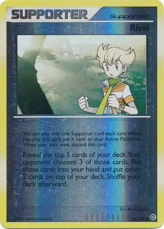 Rival [Reverse Holo] #124 from Secret Wonders Pokémon card set