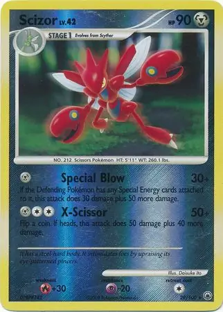 Scizor [Reverse Holo] #29 from Majestic Dawn Pokémon card set