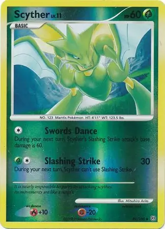 Scyther [Reverse Holo] #49 Pokémon Card from Pokemon Stormfront Set 