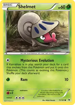 Shelmet [Series Championship] #11 from Noble Victories Pokémon card set