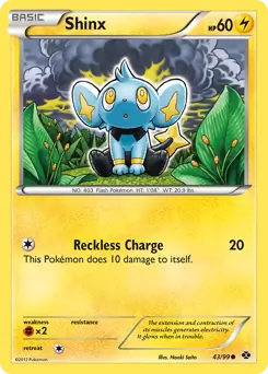 Shinx [Cracked Ice] #43 from Next Destinies Pokémon card set