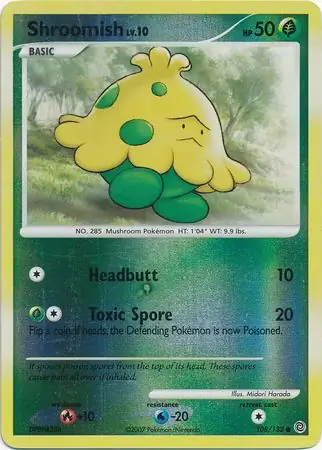 Shroomish [Reverse Holo] #108 from Secret Wonders Pokémon card set
