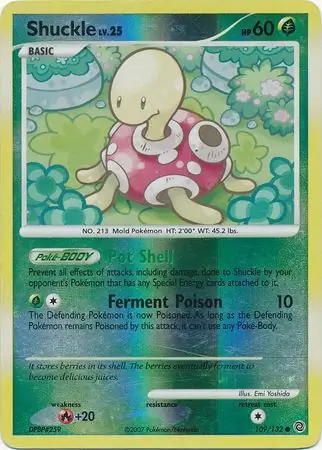Shuckle [Reverse Holo] #109 from Secret Wonders Pokémon card set