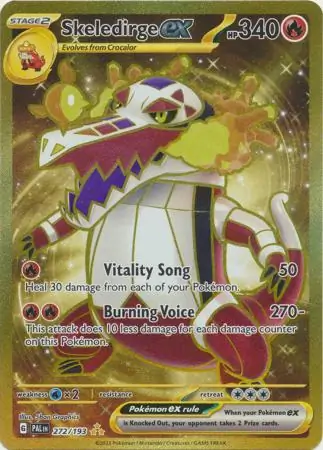 Skeledirge ex #272 from Paldea Evolved Pokémon card set