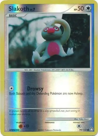 Slakoth [Reverse Holo] #99 from Mysterious Treasures Pokémon card set