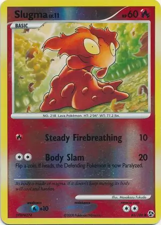 Slugma [Reverse Holo] #83 from Great Encounters Pokémon card set