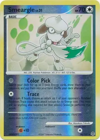 Smeargle [Reverse Holo] #66 from Secret Wonders Pokémon card set