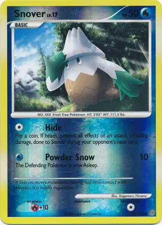 Snover [Reverse Holo] #74 Pokémon Card from Pokemon Stormfront Set 