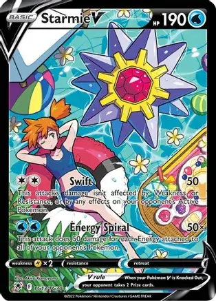 Starmie V #TG13 from Astral Radiance Pokémon card set