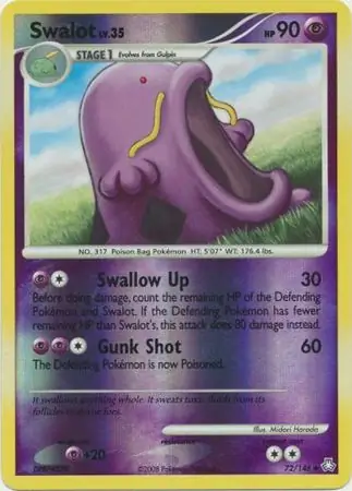 Swalot [Reverse Holo] #72 Pokémon Card from Pokemon Legends Awakened Set 