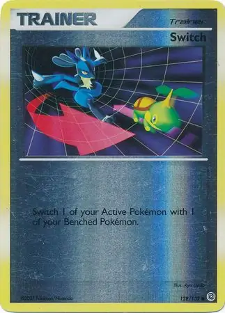 Switch [Reverse Holo] #128 Pokémon Card from Pokemon Secret Wonders Set 