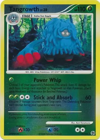 Tangrowth [Reverse Holo] #10 from Great Encounters Pokémon card set