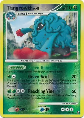 Tangrowth [Reverse Holo] #29 Pokémon Card from Pokemon Stormfront Set 