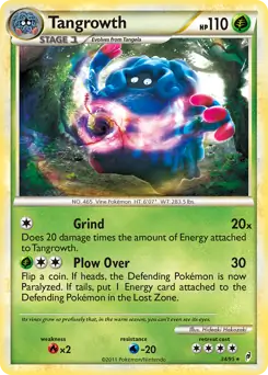 Tangrowth [Cracked Ice] #34 from Call Of Legends Pokémon card set