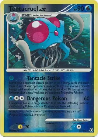 Tentacruel [Reverse Holo] #75 Pokémon Card from Pokemon Legends Awakened Set 