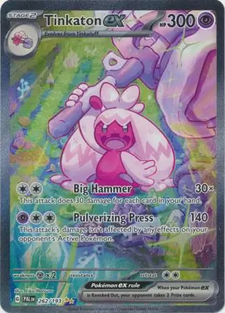 Tinkaton ex #262 from Paldea Evolved Pokémon card set