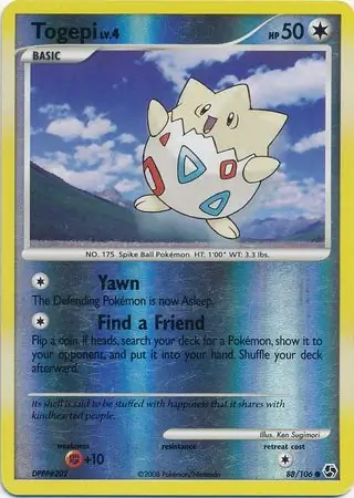 Togepi [Reverse Holo] #88 from Great Encounters Pokémon card set