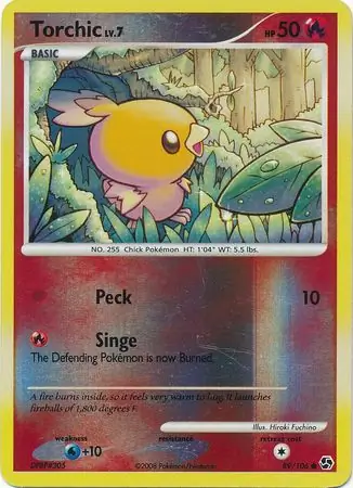 Torchic [Reverse Holo] #89 from Great Encounters Pokémon card set