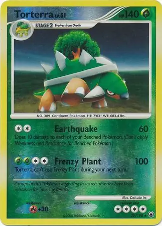 Torterra [Reverse Holo] #30 from Majestic Dawn Pokémon card set
