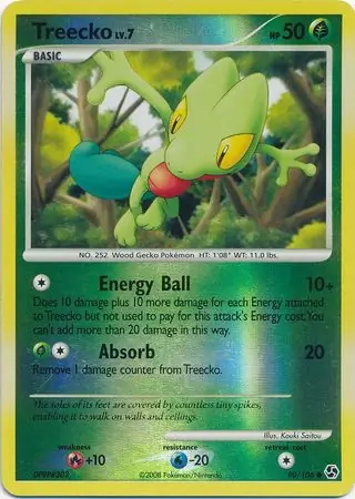 Treecko [Reverse Holo] #90 from Great Encounters Pokémon card set
