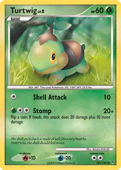Turtwig [Misprint] #131 Pokémon Card from Pokemon Supreme Victors Set 