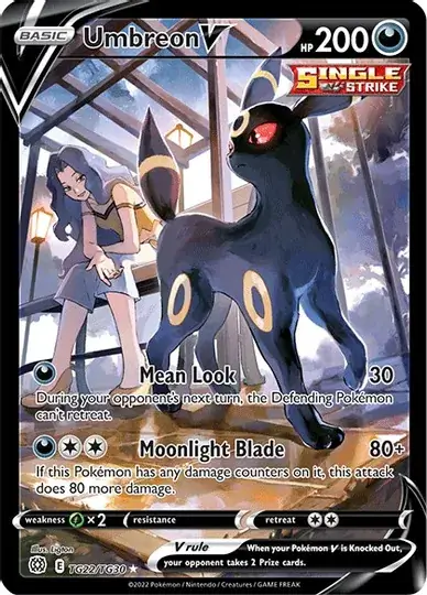 Umbreon V #TG22 Pokémon Card from Pokemon Brilliant Stars Set