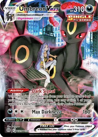 Umbreon VMAX #TG23 Pokémon Card from Pokemon Brilliant Stars Set