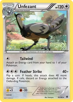 Unfezant [League] #82 from Emerging Powers Pokémon card set
