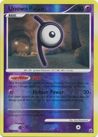 Unown P [Reverse Holo] #33 from Majestic Dawn Pokémon card set