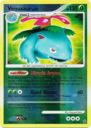 Venusaur [Reverse Holo] #20 from Secret Wonders Pokémon card set