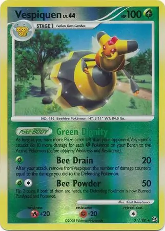 Vespiquen [Reverse Holo] #31 Pokémon Card from Pokemon Stormfront Set 