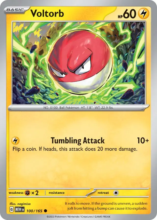 Voltorb [Cosmos Professor Program] #100 from Scarlet & Violet 151 Pokémon card set