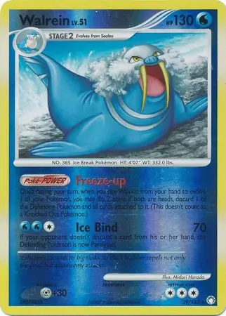 Walrein [Reverse Holo] #39 Pokémon Card from Pokemon Chilling Reign Set 