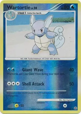 Wartortle [Reverse Holo] #75 from Secret Wonders Pokémon card set