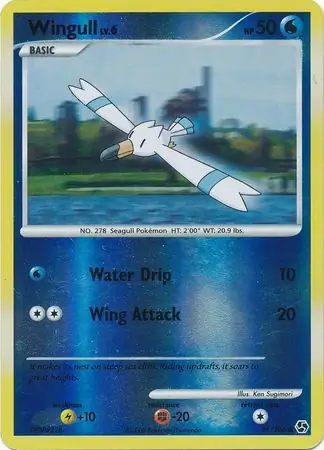 Wingull [Reverse Holo] #95 Pokémon Card from Pokemon Great Encounters Set 