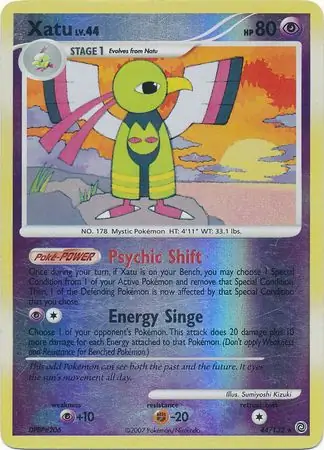 Xatu [Reverse Holo] #44 from Secret Wonders Pokémon card set