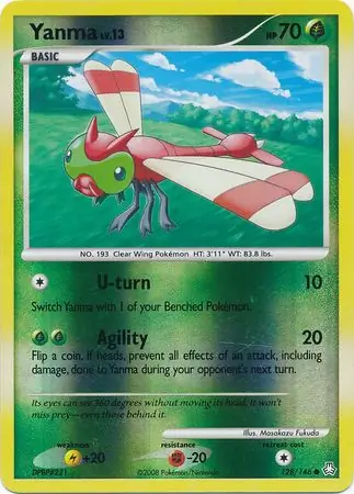Yanma [Reverse Holo] #128 Pokémon Card from Pokemon Legends Awakened Set 
