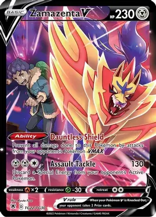 Zamazenta V #TG22 from Astral Radiance Pokémon card set