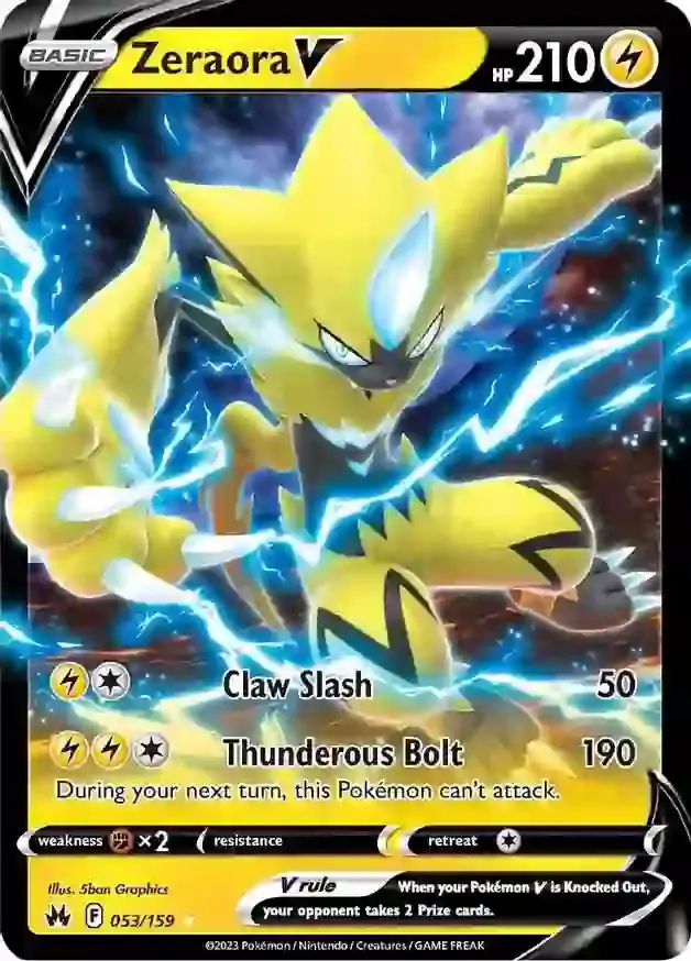 Zeraora V [Prize Pack] #53 from Chilling Reign Pokémon card set