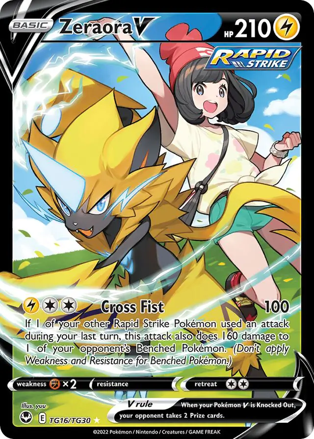 Zeraora V #TG16 Pokémon Card from Pokemon Japanese Paradigm Trigger Set