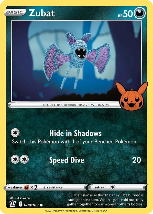 Zubat #89 Pokémon Card from Pokemon Battle Styles Set